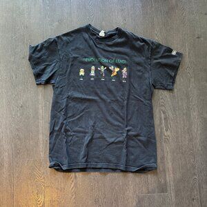 NINTENDO EVOLUTION OF LUIGI TSHIRT SIZE LARGE MADE IN MEXICO